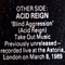 1989.03.08 - Blind Aggression (Single) [Live At The Astoria, London, Uk] - Acid Reign